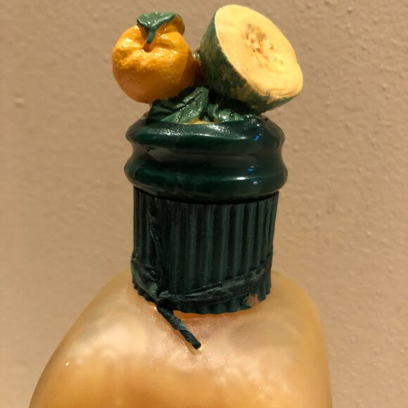 Vintage FRUITS & PASSION Foam Bath Glass Bottle Orange Cantaloup 17 Oz Rare NEW - Picture 3 of 6